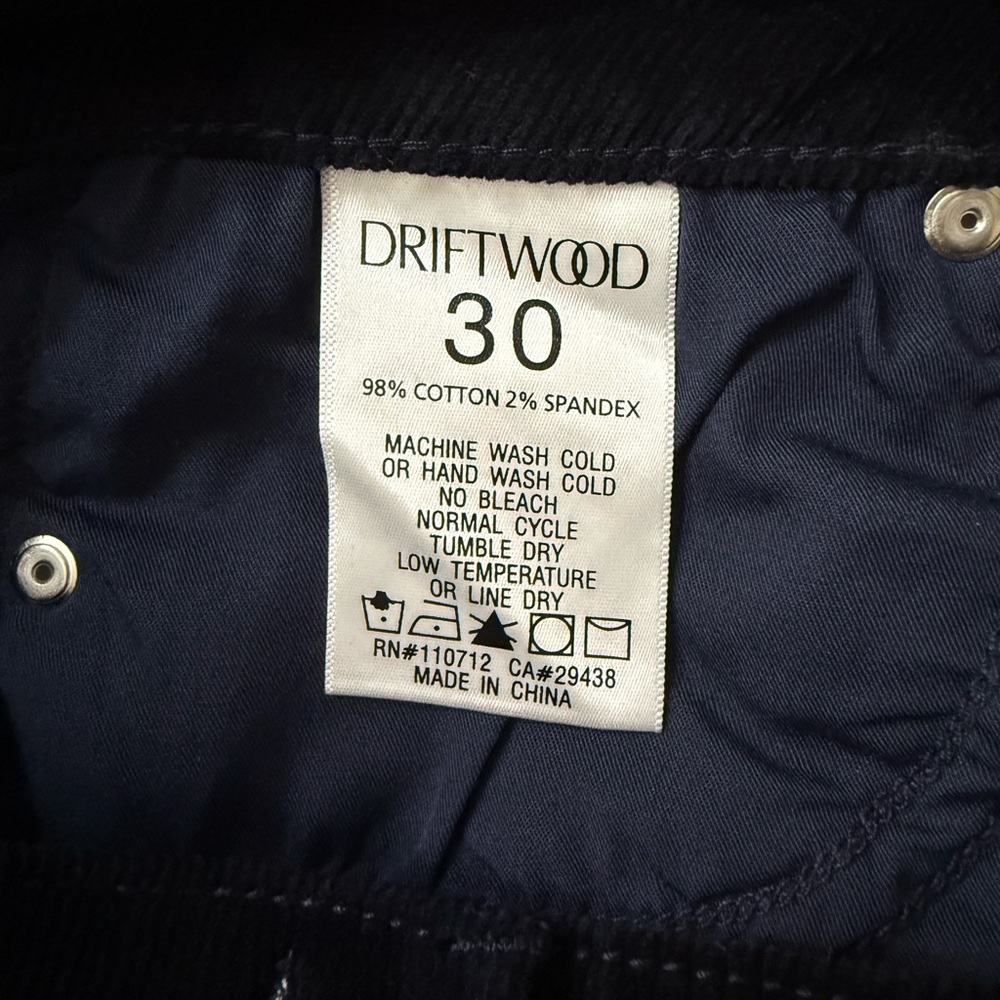 Driftwood Wyatt Embroidered Corduroy Pants Women 30 Boho Western Flare Festival - Picture 3 of 6